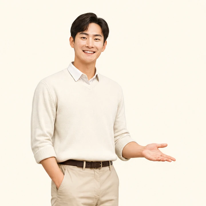 가족용 장기렌트카 상담 신청을 안내하는 담당자